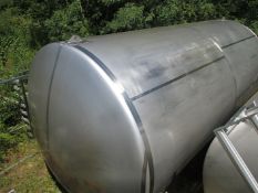 Feldmeier 12,000 Gallon Dome-Top Flat-Bottom S/S Vertical Storage Tank, 126? Diameter by 240?