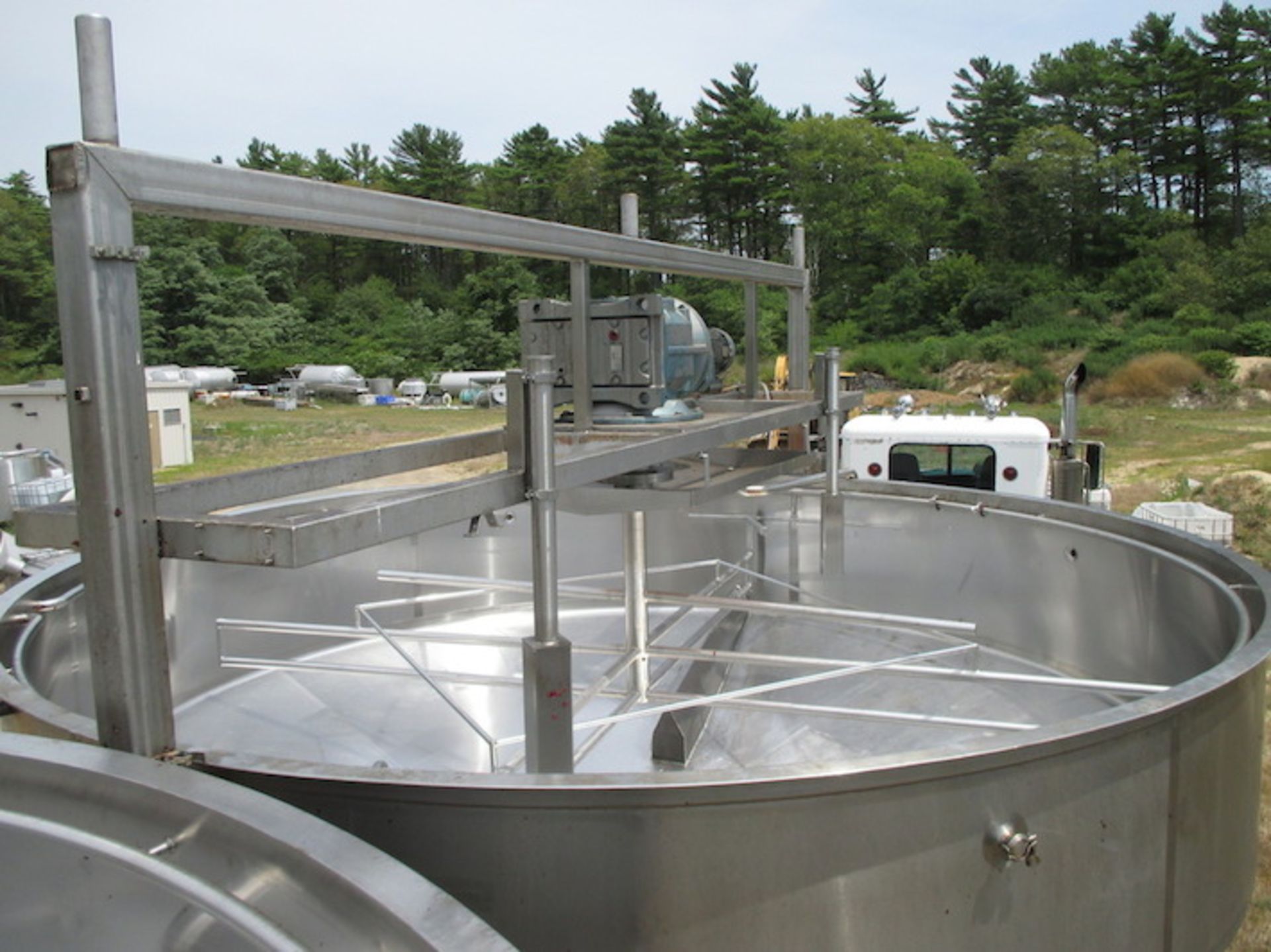 Feldmeier Open Top, Conical Bottom Single Wall Type 304 S/S Cranberry Infusion Tank, 7.5 H.P. - Image 4 of 8