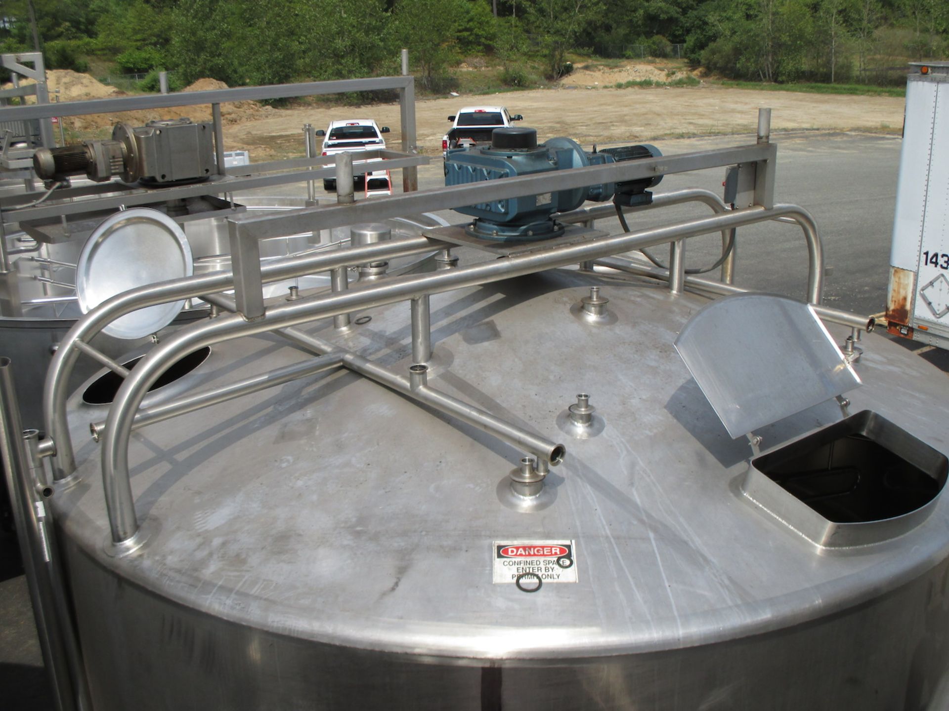 Feldmeier 4700 Gallon Capacity Vertical Single Shell Infusion Tank, Dome Top, Conical Bottom, 168" - Image 4 of 5