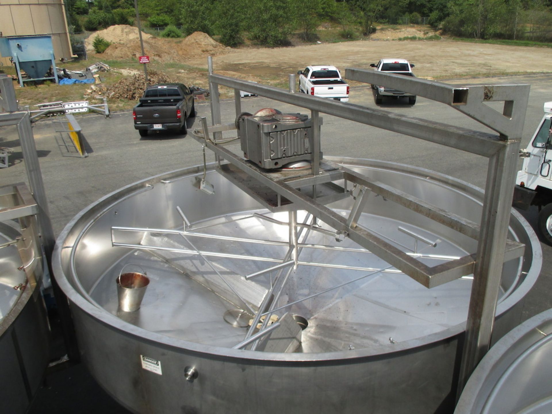 Feldmeier Open Top, Conical Bottom Single Wall Type 304 S/S Infusion Tank, 7.5 H.P. InvertaDuty 2-14 - Image 3 of 3