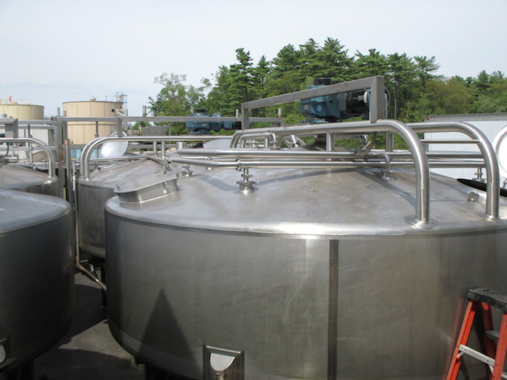 Feldmeier 4700 Gallon Capacity Vertical Single Shell Infusion Tank, Dome Top, Conical Bottom, 168" - Image 3 of 5