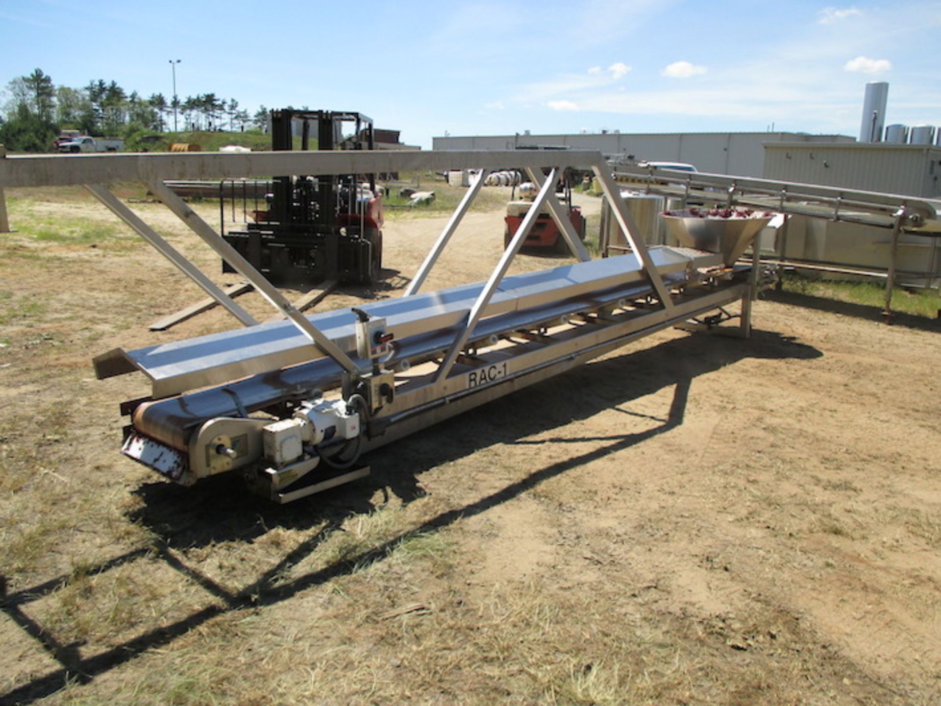 PPM Technologies Stainless Steel Incline Conveyor with Drive, 18? Wide Belt, Conveyor is Approx - Image 2 of 4