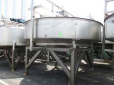 Feldmeier Open Top, Conical Bottom Single Wall Type 304 S/S Infusion Tank, 7.5 H.P. InvertaDuty 2-14