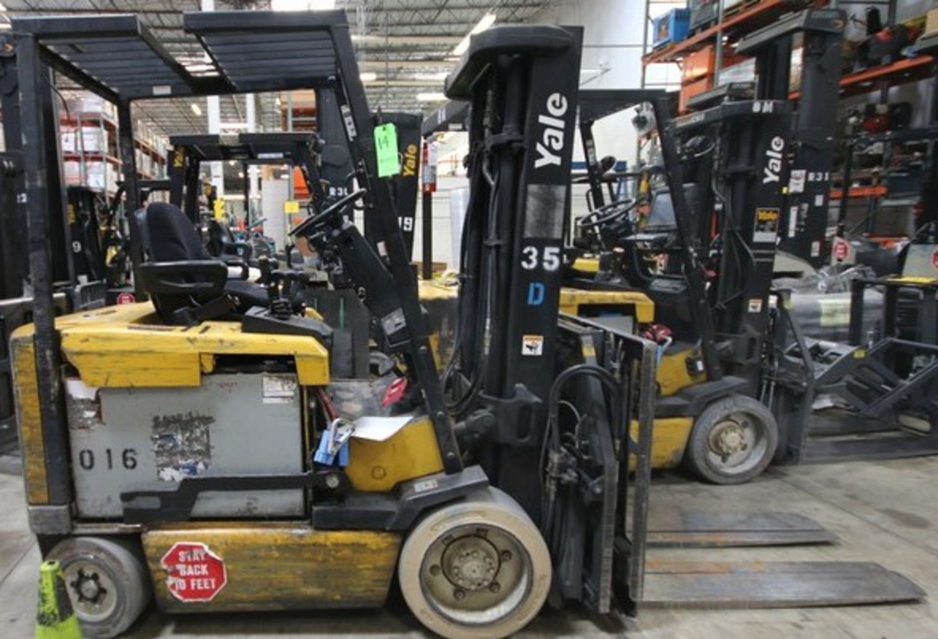 YALE, 3 Stage Mast Forklift, Model ERC060, S/N E108V08496V, 4,750lbs Capacity, 187.8 inch Load