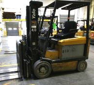 YALE, 3 Stage Mast Forklift, Model ERC060, S/N E108V08478V, 4,400lbs Capacity, 187.8 inch Load