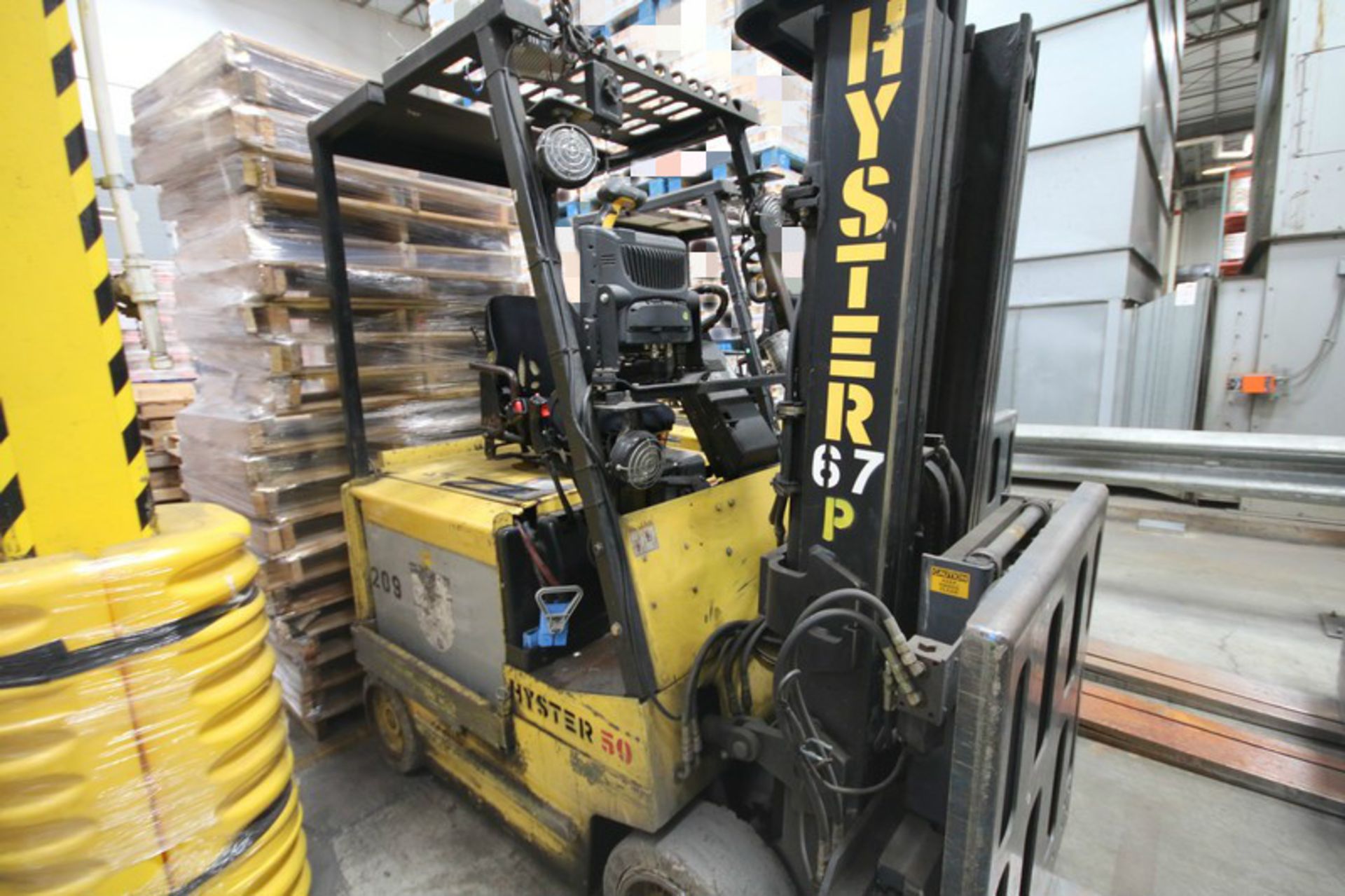 HYSTER, 3 Stage Mast Forklift, Model E50XM, S/N C108V21200R , 3,700lbs Capacity, Equipped with LORAN - Image 3 of 6