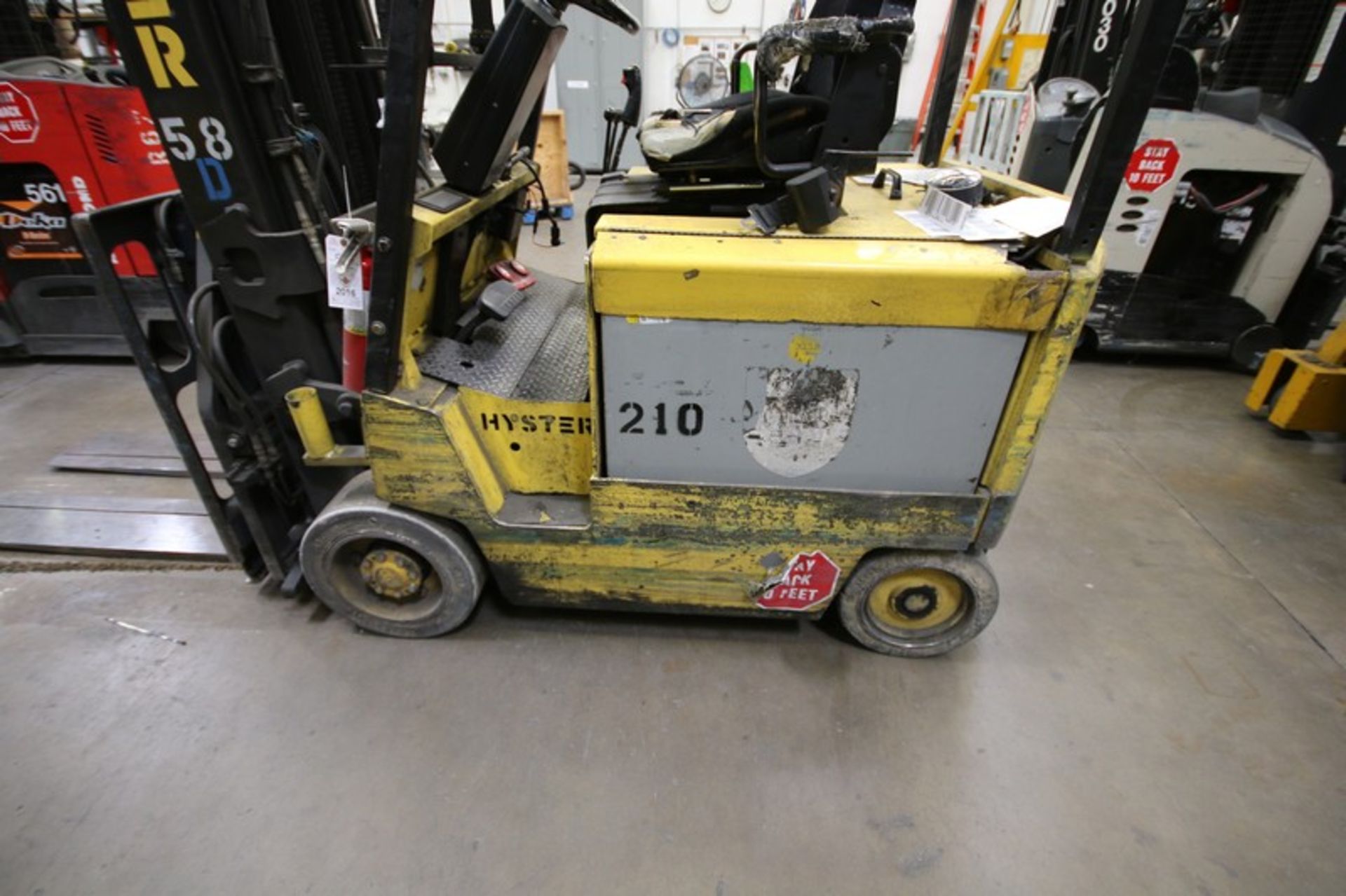 HYSTER, 3 Stage Mast Forklift, Model E50XL, 3,700lbs Capacity, S/N C108V21226R, Equipped with - Image 7 of 9