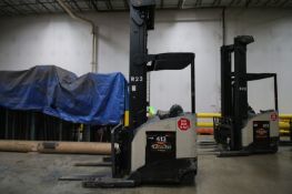 CROWN Stand Up Forklift, Model RD5220, S/N 1A322008 , Long Reach Fork Extenders, Side Shift