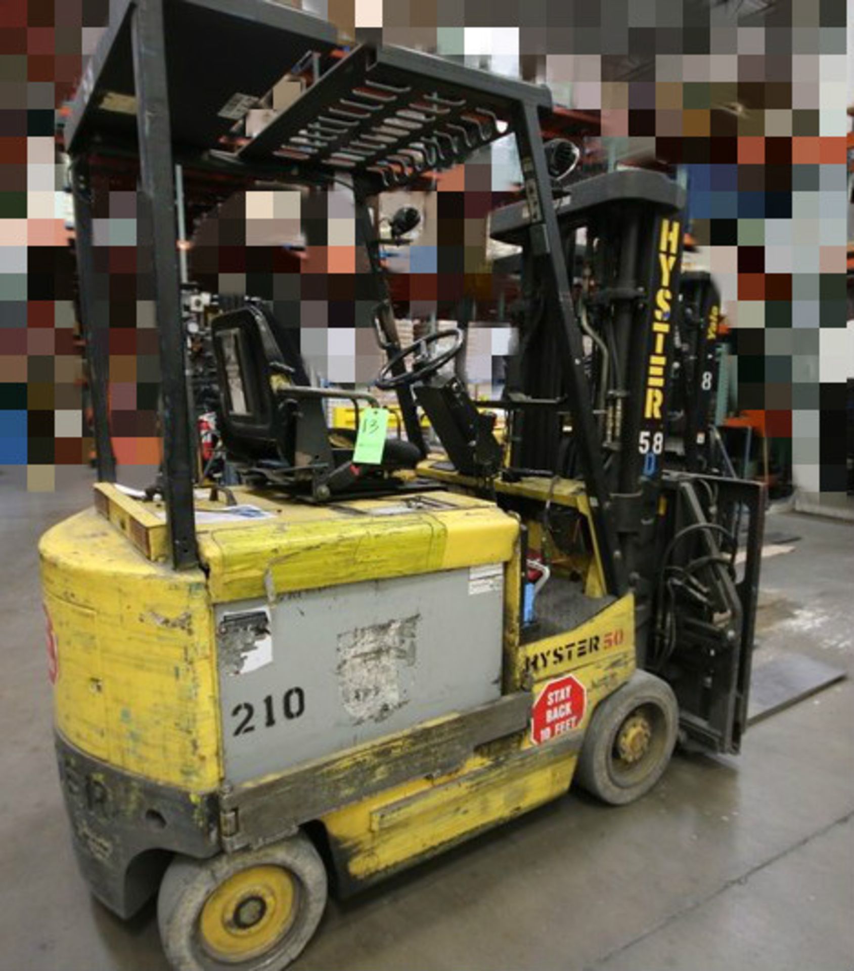 HYSTER, 3 Stage Mast Forklift, Model E50XL, 3,700lbs Capacity, S/N C108V21226R, Equipped with - Image 3 of 9