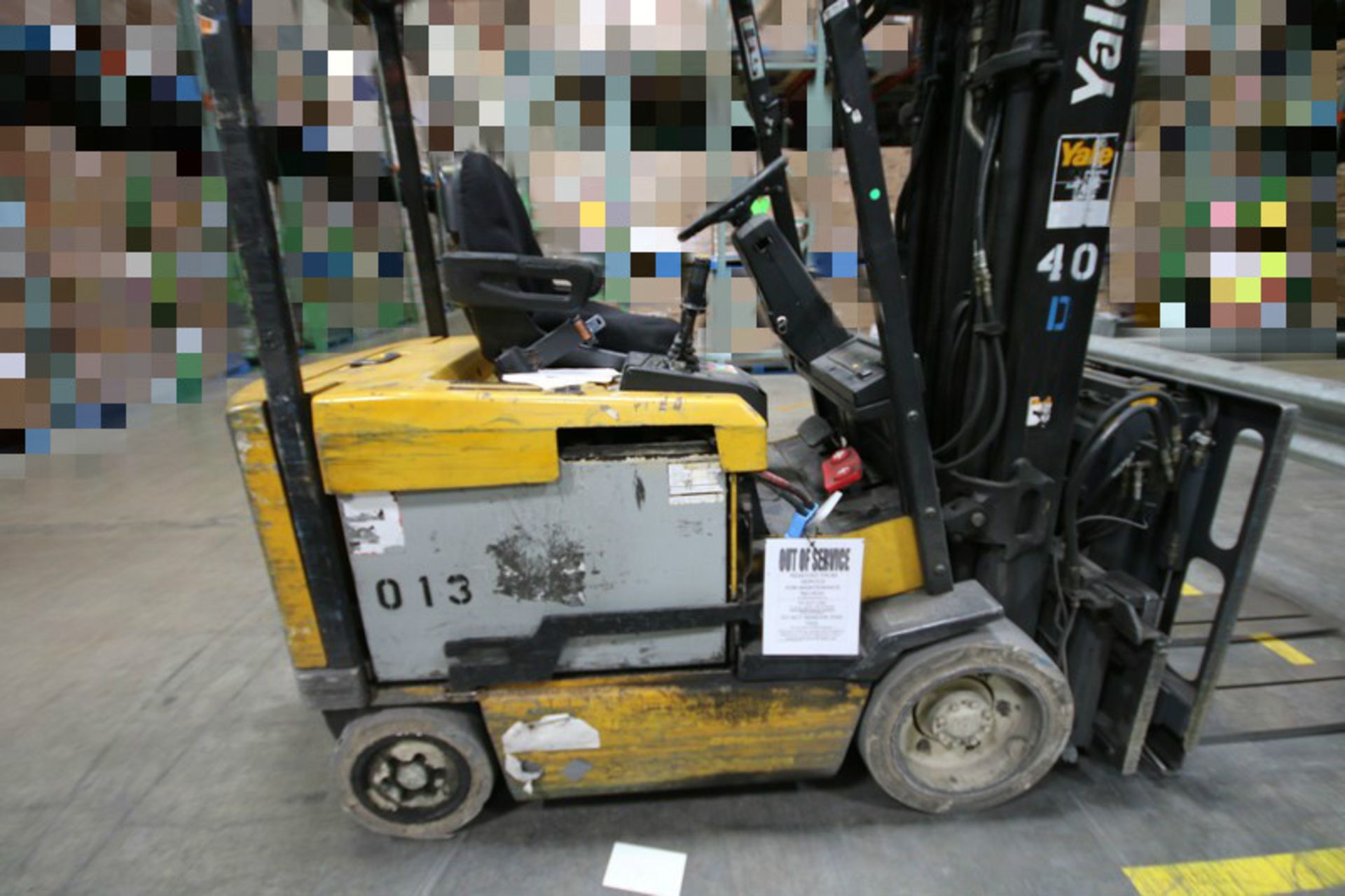 YALE, 3 Stage Mast Forklift, Model ERC060, S/N E108V08478V, 4,400lbs Capacity, 187.8 inch Load - Image 4 of 7