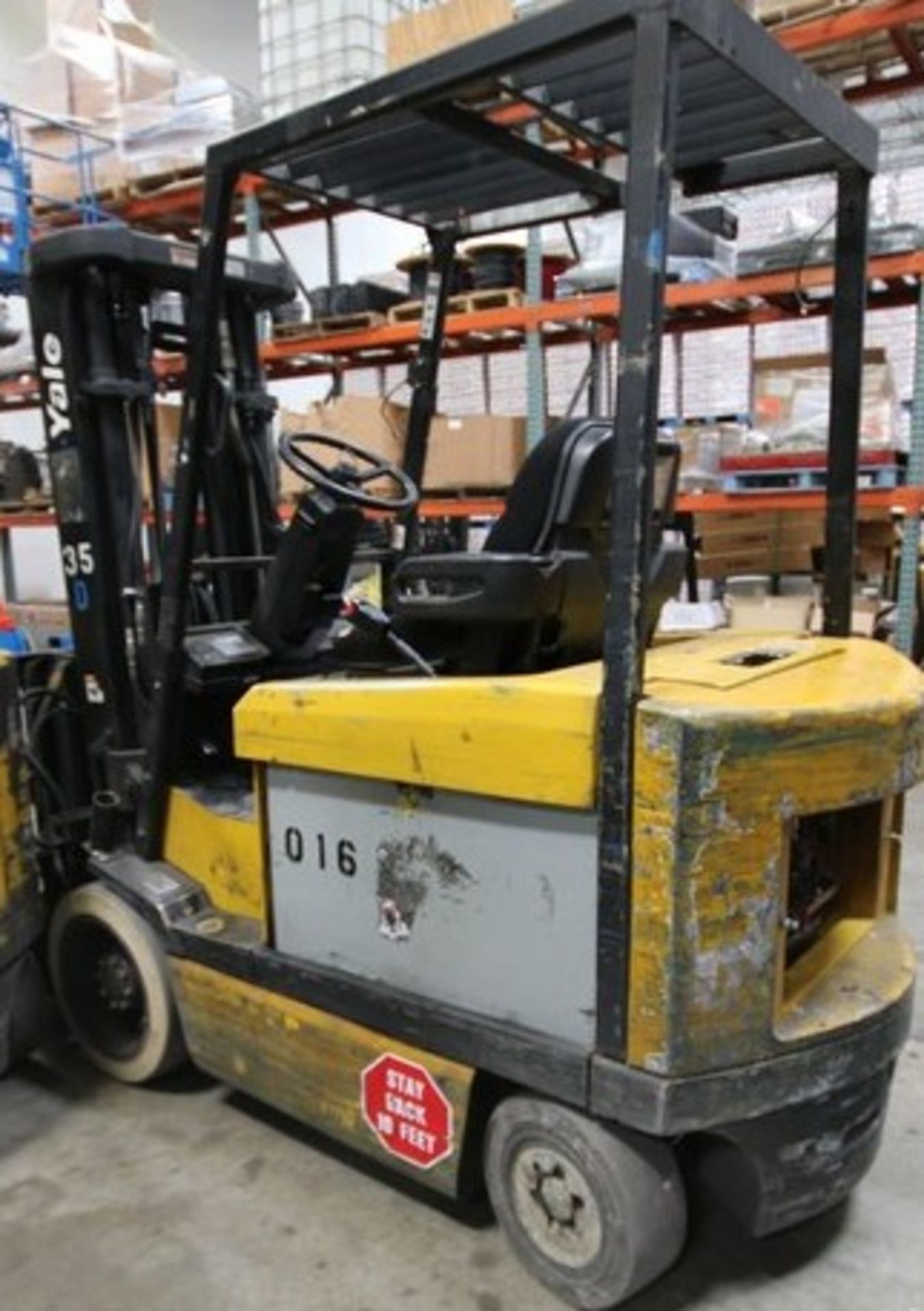 YALE, 3 Stage Mast Forklift, Model ERC060, S/N E108V08496V, 4,750lbs Capacity, 187.8 inch Load - Image 4 of 8