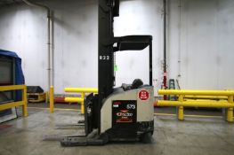 CROWN Stand Up Forklift, Model RD5220, S/N 1A321883, Long Reach Fork Extenders, Side Shift