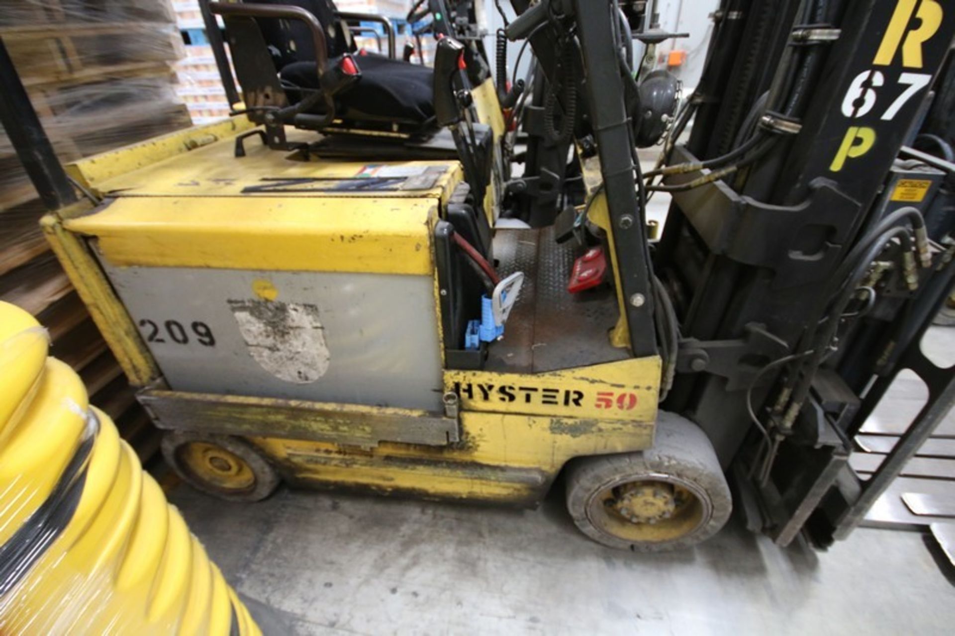 HYSTER, 3 Stage Mast Forklift, Model E50XM, S/N C108V21200R , 3,700lbs Capacity, Equipped with LORAN - Image 4 of 6