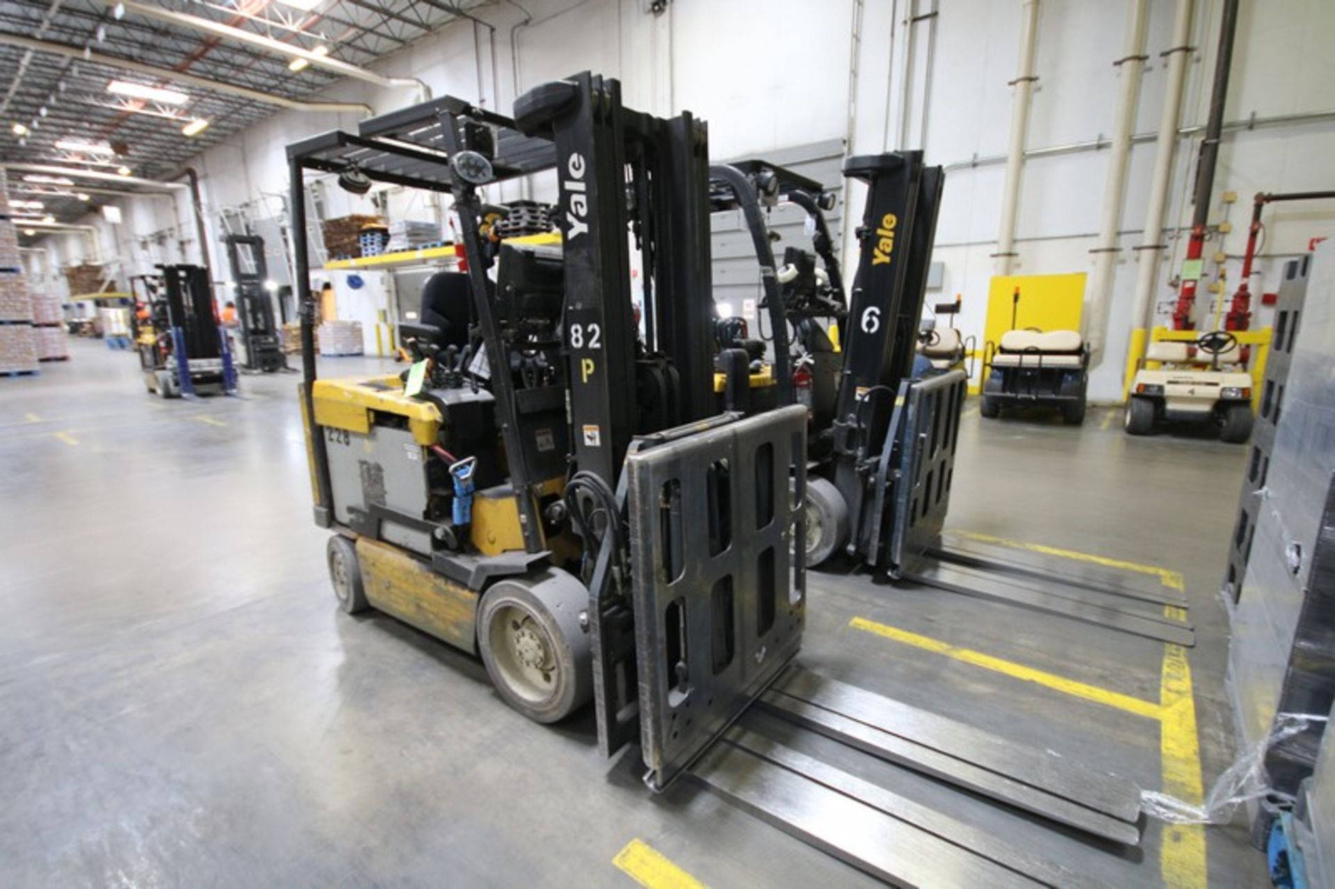 YALE, 3 Stage Mast Forklift, Model ERC060, S/N E108V08486V, 4,750lbs Capacity, 187.8 inch Load - Image 3 of 11