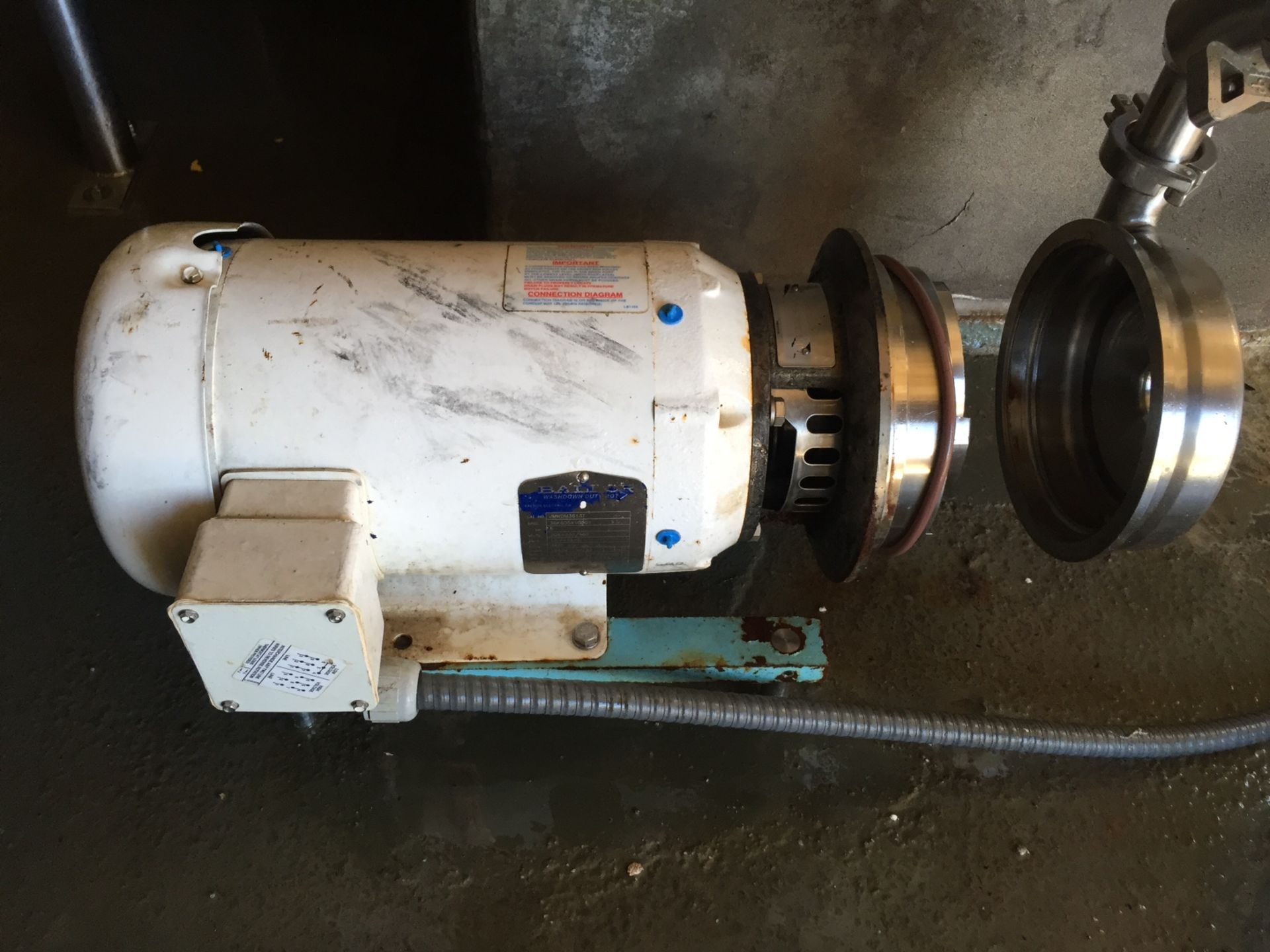 WCB Centrifugal Pump 1-1/2" x 2", S/N 391268-05, Model 20651, 5Hp Motor, 230/460, 3 Phase