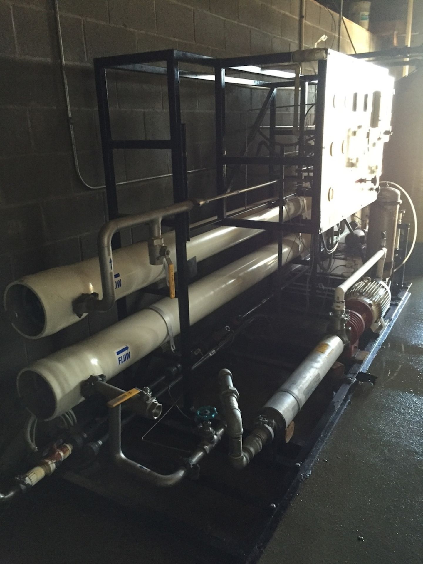 2-Tube RO System, Approx. 9" Tubes, 80 GPM, Equipped with Tonkaflow AS8018KB Pump, S/N 089831814, - Image 3 of 8