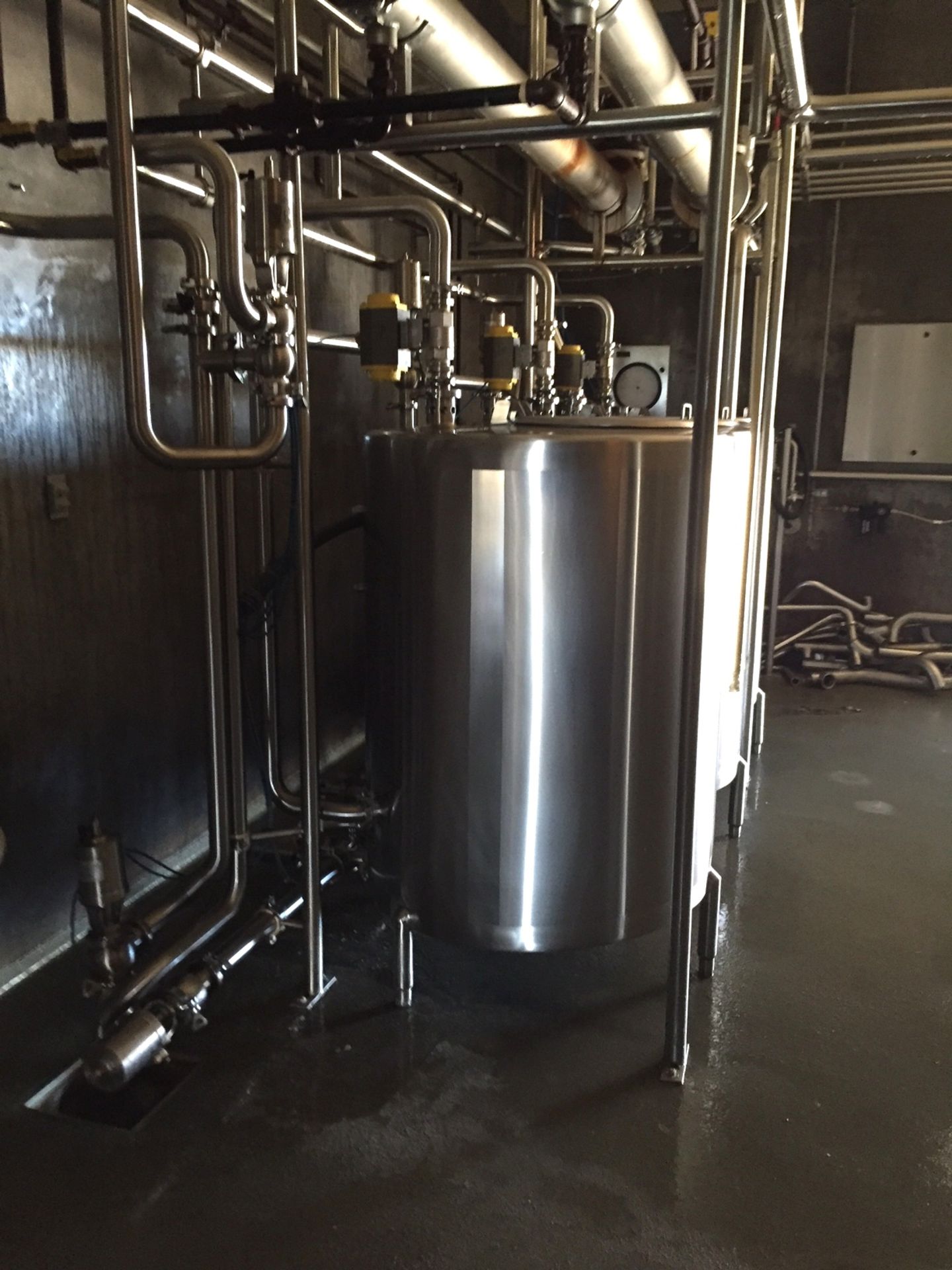 3-Tank S/S CIP System, Each Tank Approx 220, Equipped with (2) All S/S Shell in Tube Heat Exchangers - Image 11 of 21