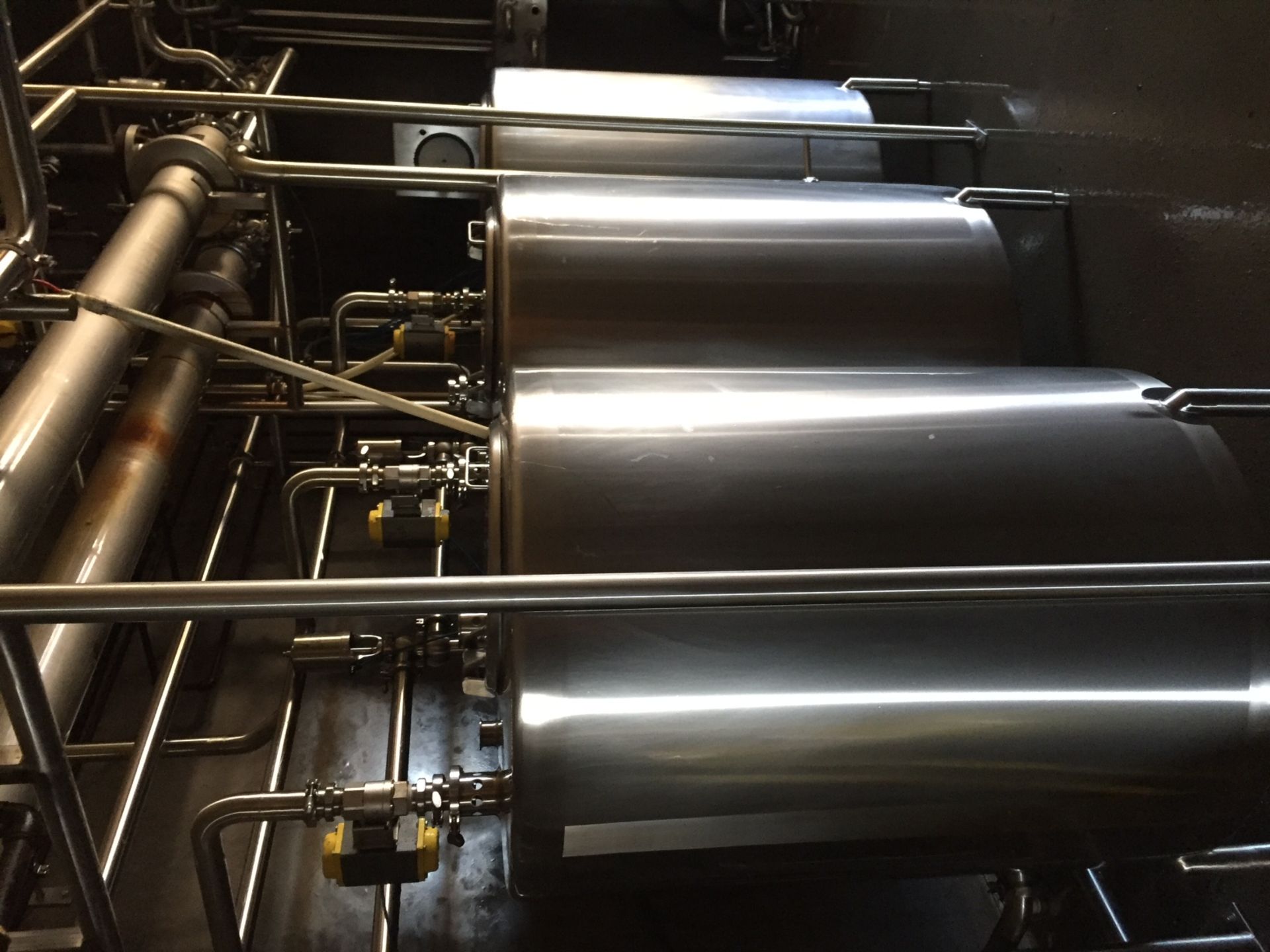 3-Tank S/S CIP System, Each Tank Approx 220, Equipped with (2) All S/S Shell in Tube Heat Exchangers - Image 5 of 21