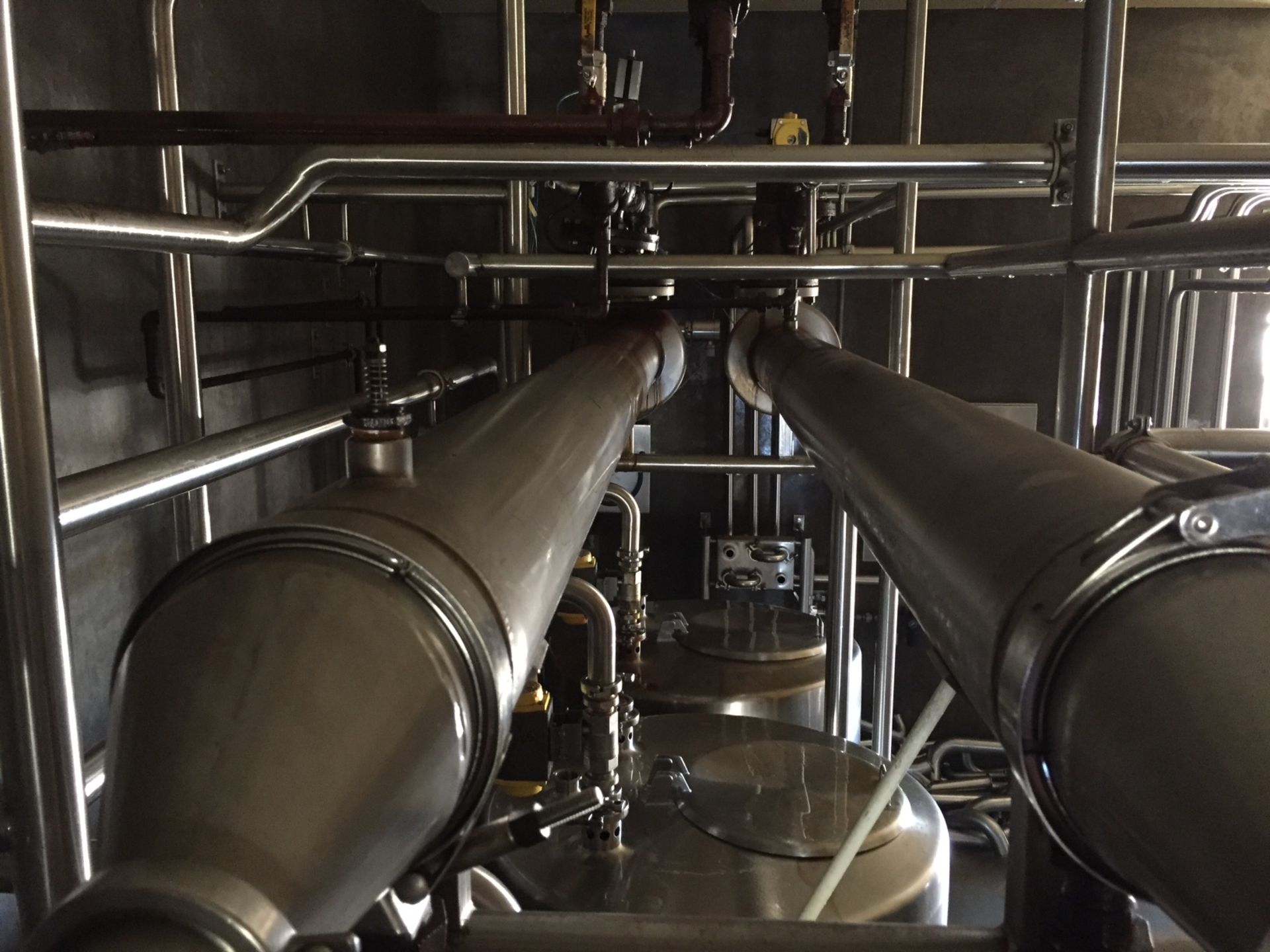 3-Tank S/S CIP System, Each Tank Approx 220, Equipped with (2) All S/S Shell in Tube Heat Exchangers - Image 7 of 21