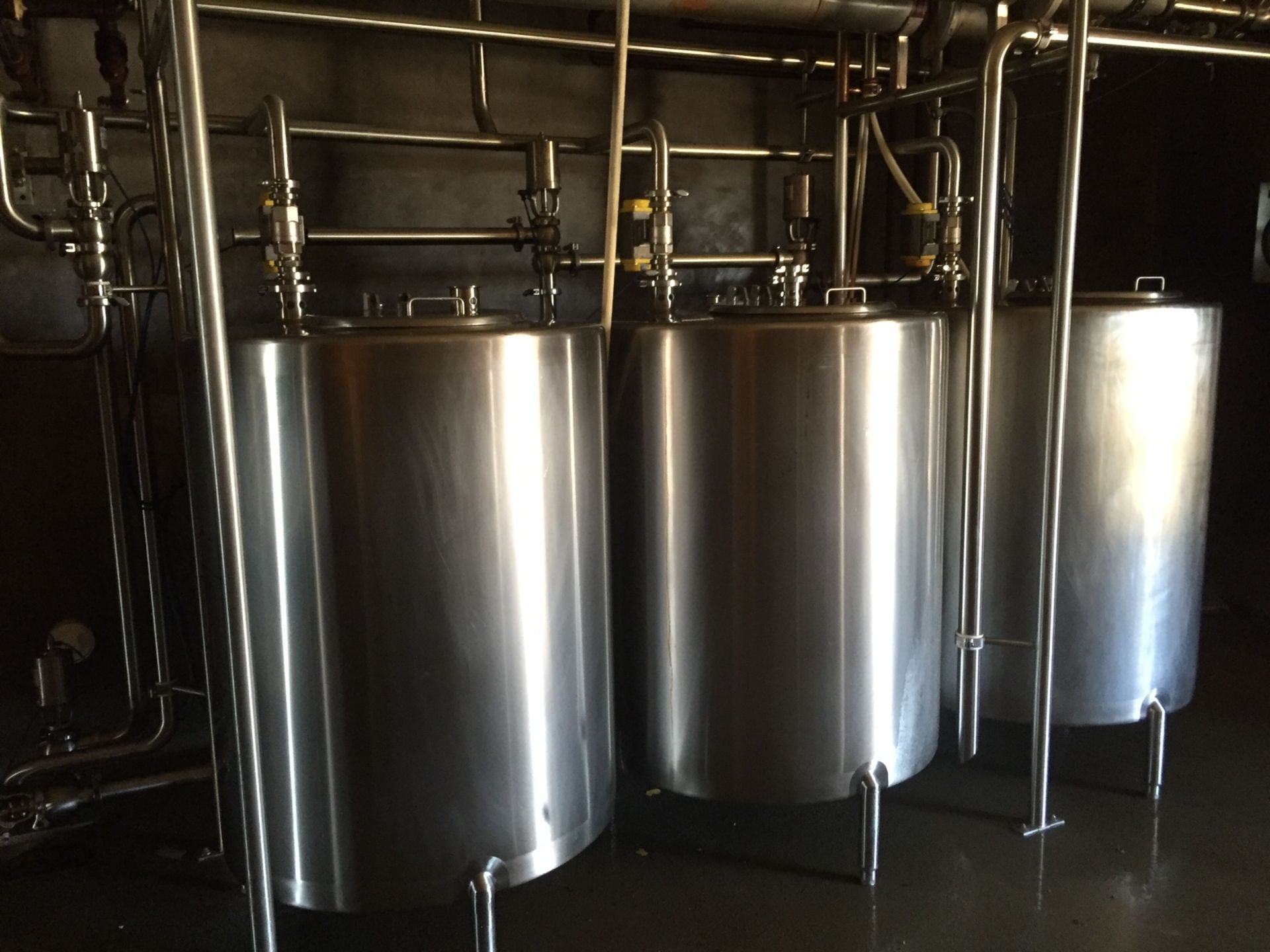 3-Tank S/S CIP System, Each Tank Approx 220, Equipped with (2) All S/S Shell in Tube Heat Exchangers - Image 10 of 21