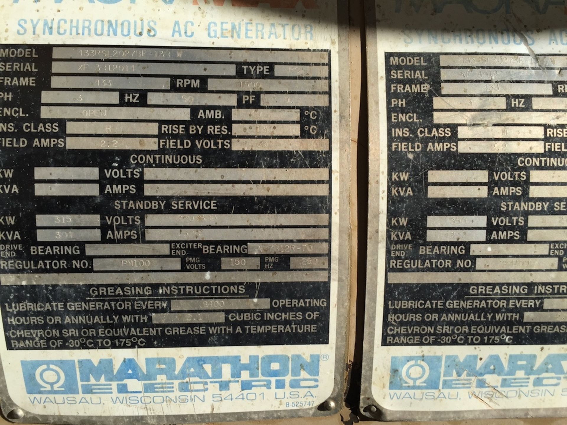 Magna Max Generator, Model A5E-5-24V, S/N 37019, Input Volts 120, Input AMPS 2, 1 Phase, 50-60 Hz, - Image 6 of 7