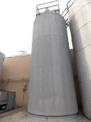 Dairy Craft 6,000 Gallon Stainless Vertical Silo with Agitator Serial: 77J3387 Stainless Steel