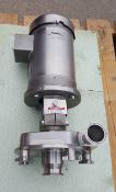 Fristam Model FPX 732-140 S. S. Centrigugal Pump, 5HP, 3450 RPM, 230/460V