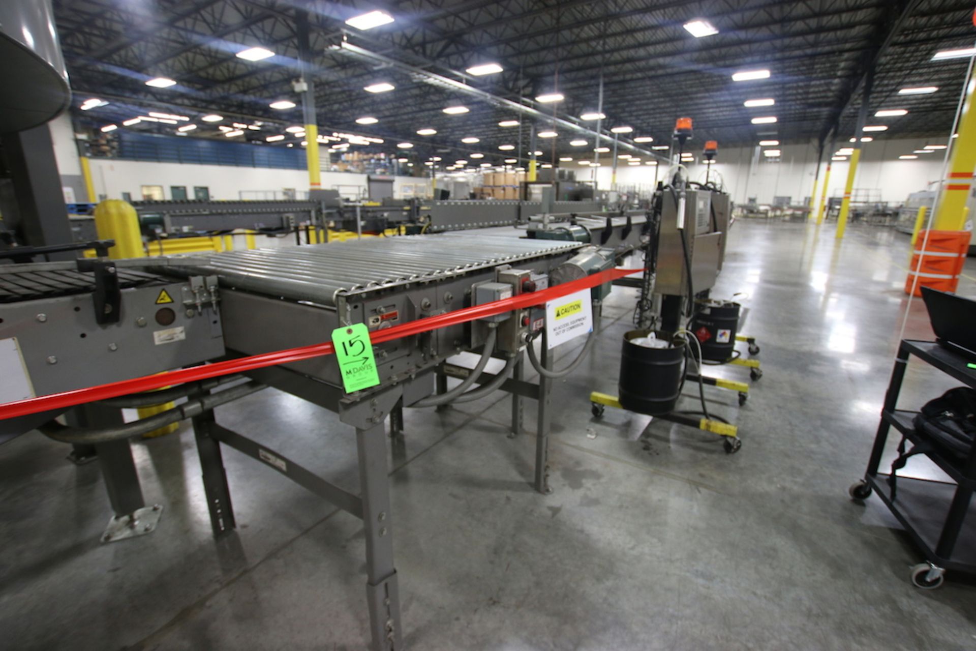 Alvey Case Conveyer, Roller and Belt, Approx 50' L, Approx Max 26" W (Located in TN)***RDBL - Bild 6 aus 6