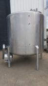 1,000 Gallon Dome Top, Dish Bottom Single Shell Tank with Horizontal Agitator