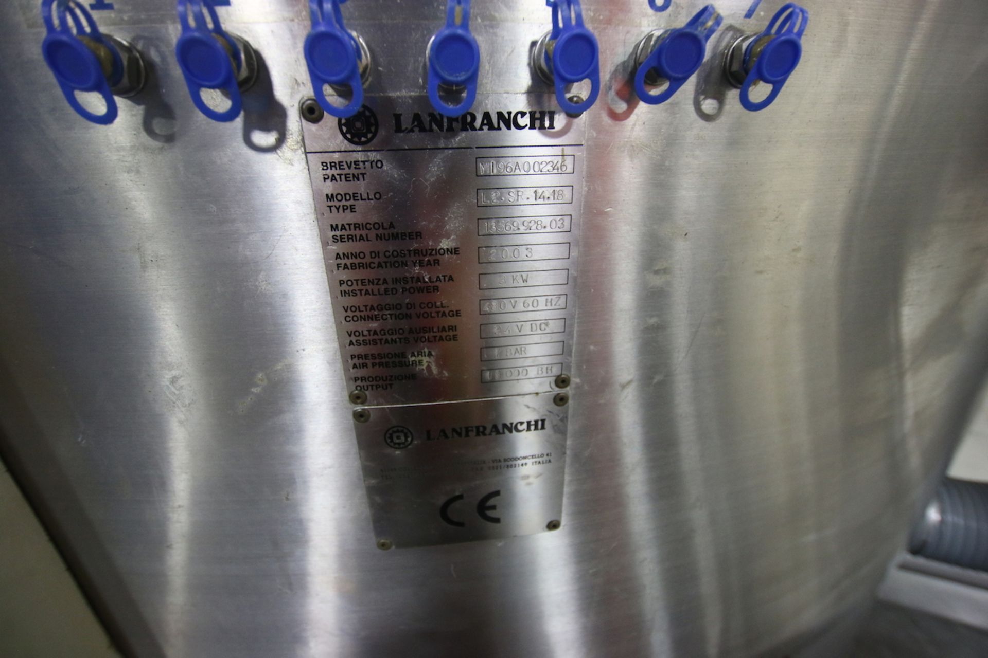 2003 Lanfranchi Bottle and Unscrambler/Orientor, Model L2SR1418, S/N 1356992803, Previously - Bild 10 aus 10