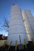 Aprox. 56 ft. H x 23 ft. Dia. Bolted Constructed Steel Resin Storage Silo with Bottom Access Door