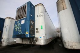 1996 Wabash 45 ft. Tandem Axle Semi-Trailer, VIN #1JJE452E4TL328791 with Roll-Up Rear Door and