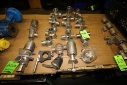 Assorted Tri-Clover, WCB and Other S/S Air Valve and Plug Valve Parts