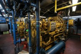 Caterpillar 16-Cylinder All Natural Gas Generator, Model 3516, 1000 KVA, 800 KW, 60 hz, 480 V,