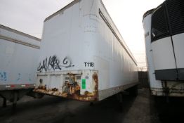 1993 Fruehauf 37 ft. Tandem Axle Semi Trailer, VIN #1H2R04525PY002855 with Roll-Up Rear Door (