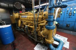 Caterpillar 16-Cylinder Diesel Generator, Engine Model 3516D, S/N 73700135, with WEG / Elect.