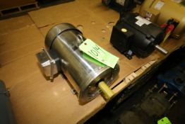 New WEG 5 hp Stainless Clad Pump Motor, Frame 184TC, 1755 RPM Motor, 3 Phase, 208-230/460 V, 3