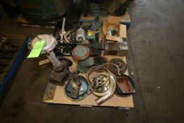 Assorted Pump Motor Parts, Steam Parts and S/S Fittings on (1) Pallet (NOTE: Rig Fee $95.00)