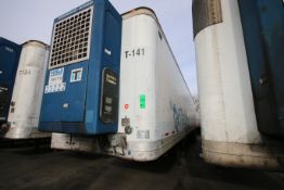 1996 Wabash 45 ft. Tandem Axle Semi Trailer, VIN #1JJE452E2TL323086 with Roll-Up Rear Door and