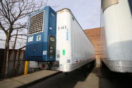 1996 Wabash 45 ft. Tandem Axle Semi Trailer, VIN #1JJE452EXTL323109 with Roll-Up Rear Door and