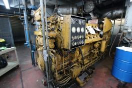 Caterpillar 16-Cylinder Diesel Generator, Engine Model D399, S/N ?, with WEG / Elect. Machinery