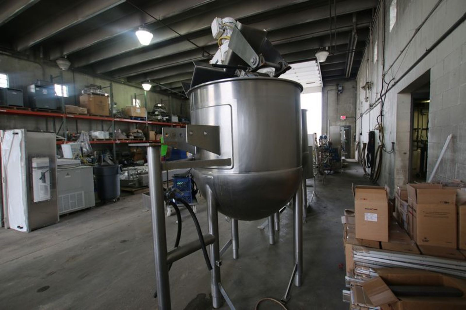 Lee 225 Gallon S/S Kettle. Model 225 A1OT. S/N 17389-1-1. Equipped with Snuggler Sweep Agitation and - Image 4 of 9