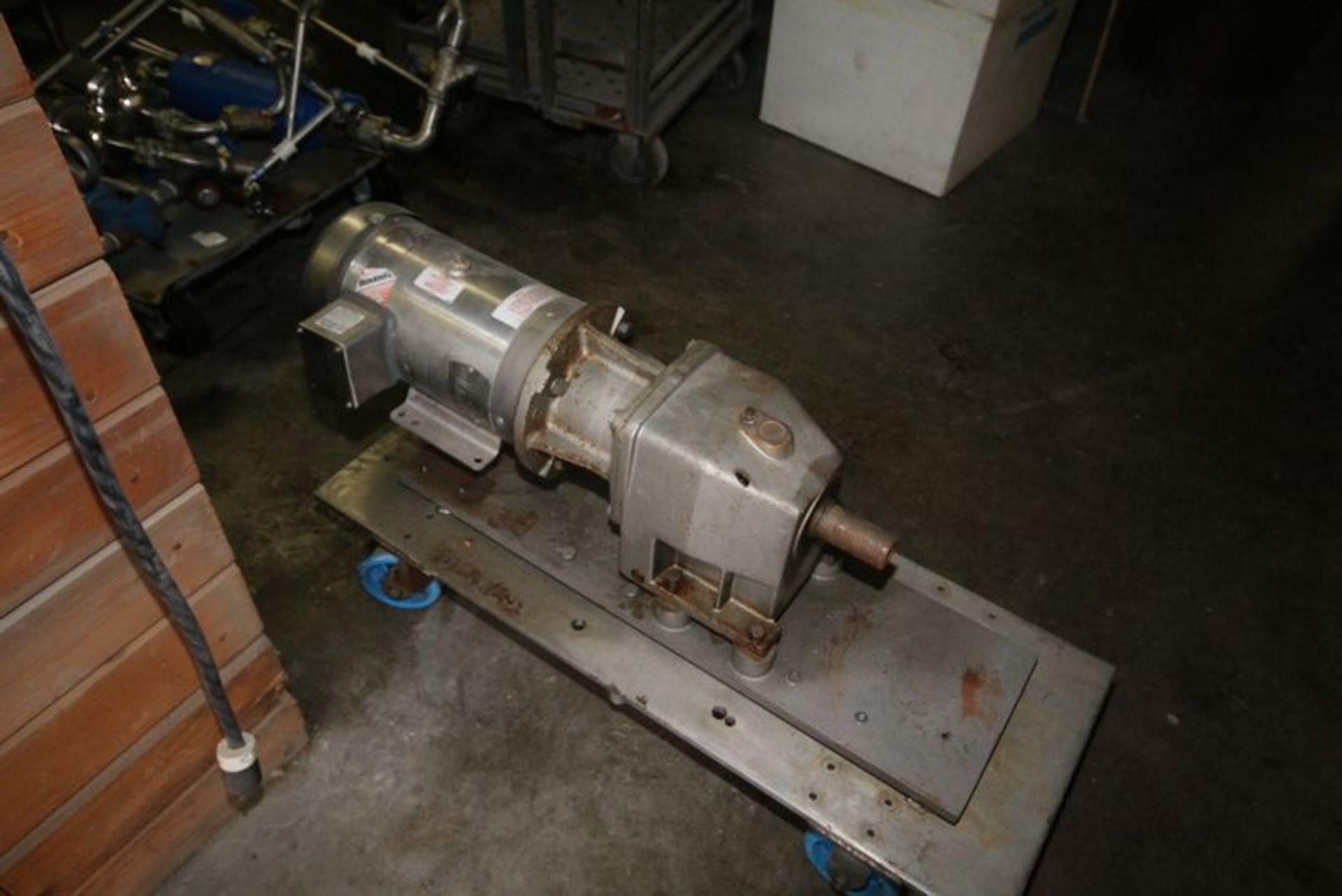 Fristam Pump Head. Mounted on S/S Base. With 3" S/S Clamp Type Head. Incomplete. Includes 5 HP - Image 5 of 5