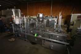Modern Packaging 6-Wide Cup Filling Line. Model Sl1X6. S/N MP481. Currently Set-Up with 3"