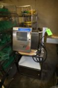 Leibinger Jet 3 Date Coder. S/N LJ300288. Includes (1) Printing Head. Mounted on S/S Cart with