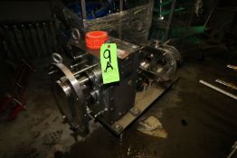 Fristam Pump Head. Mounted on S/S Base. With 3" S/S Clamp Type Head. Incomplete. Includes 5 HP