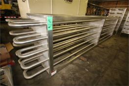 New Tetra 2-1/2" S/S Holding Tube with Rack, 4-Wide x 5-High = 20 Tubes, Aprox. 20 ft. 6" L (Never