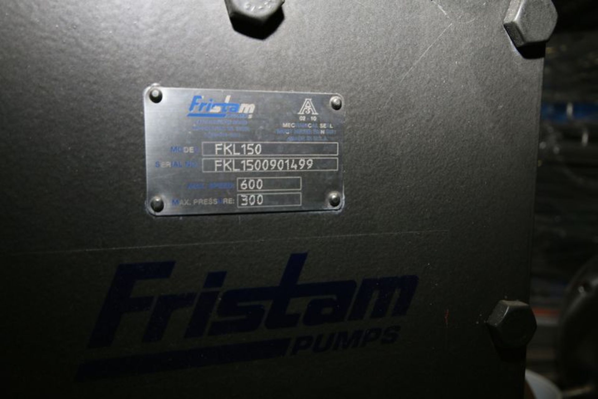 Fristam Pump Head. Mounted on S/S Base. With 3" S/S Clamp Type Head. Incomplete. Includes 5 HP - Image 3 of 5