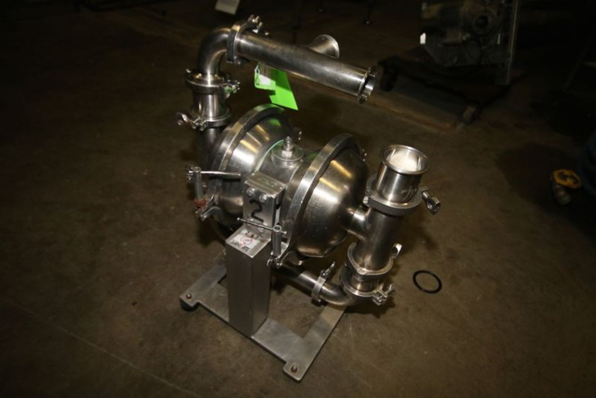 Murzan All S/S Diaphragm Pump. Model PI502X2. S/N 01024. 2" Clamp Type Inlet and Outlet.***Located - Image 2 of 3