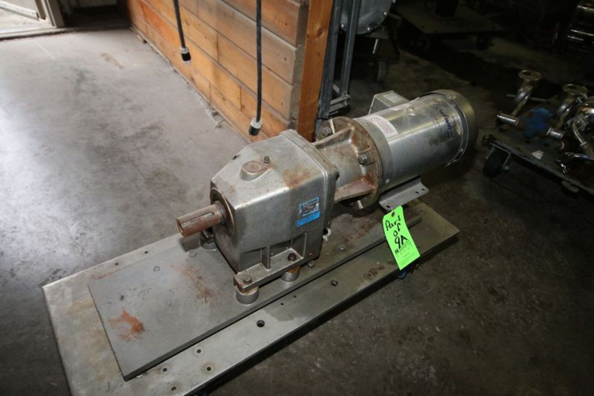 Fristam Pump Head. Mounted on S/S Base. With 3" S/S Clamp Type Head. Incomplete. Includes 5 HP - Image 4 of 5